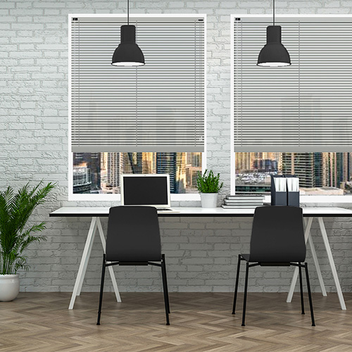 Shadow Grey 25mm Aluminium Lifestyle Office Blinds