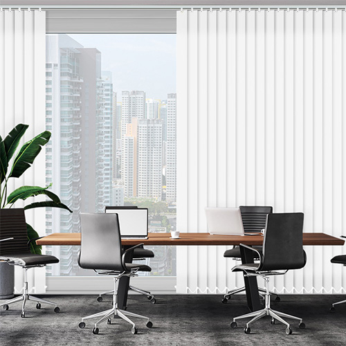 Palette Bright White Vertical Lifestyle Office Blinds