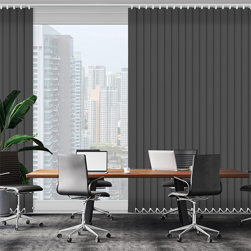 Palette Charcoal Vertical Lifestyle Office Blinds
