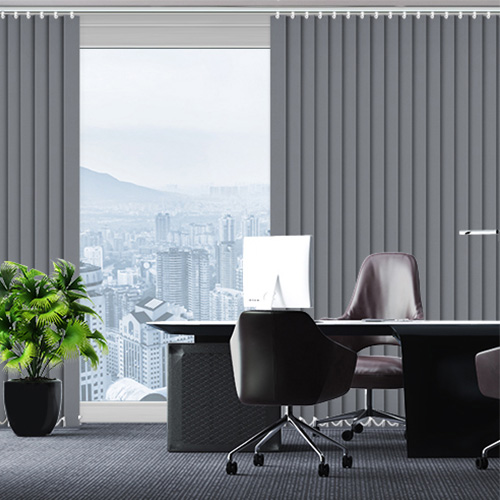 UniVert Charcoal Lifestyle Office Blinds