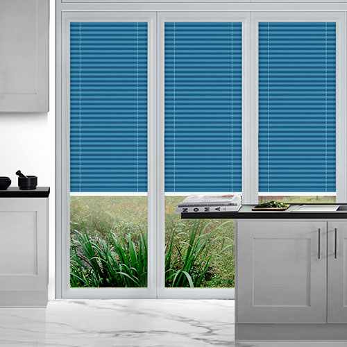 Duopleat Blackout Blue Lifestyle Perfect Fit Pleated Blinds
