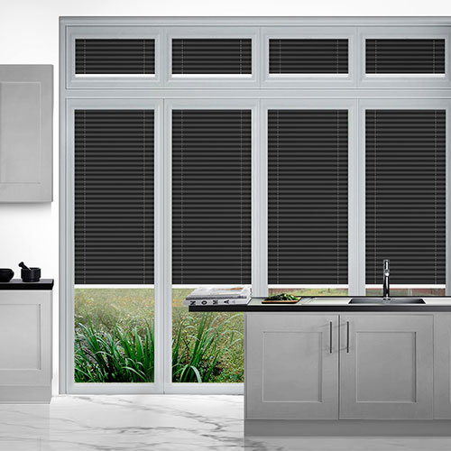 Duopleat Blackout Slate Grey Lifestyle Perfect Fit Pleated Blinds