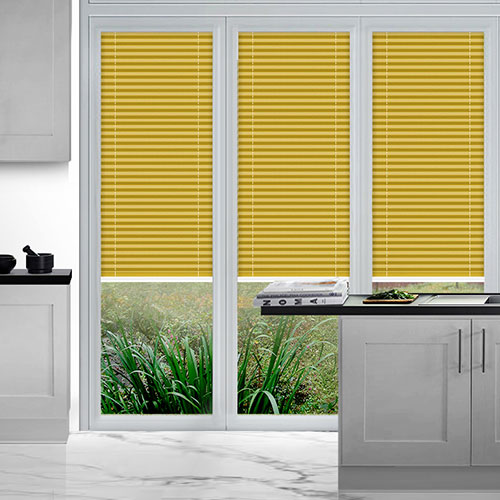 Duopleat Blackout Yellow Lifestyle Perfect Fit Pleated Blinds