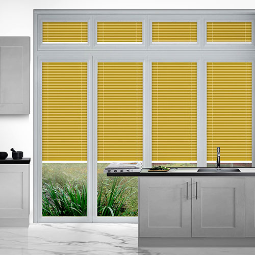 Duopleat Blackout Yellow Lifestyle Perfect Fit Pleated Blinds