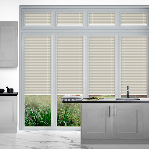 Duopleat Beige Lifestyle Perfect Fit Pleated Blinds