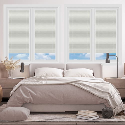 Hudson Parchment Dimout Lifestyle Perfect Fit Pleated Blinds