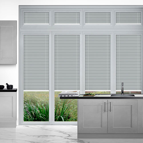 Santiago Grey Lifestyle Perfect Fit Pleated Blinds