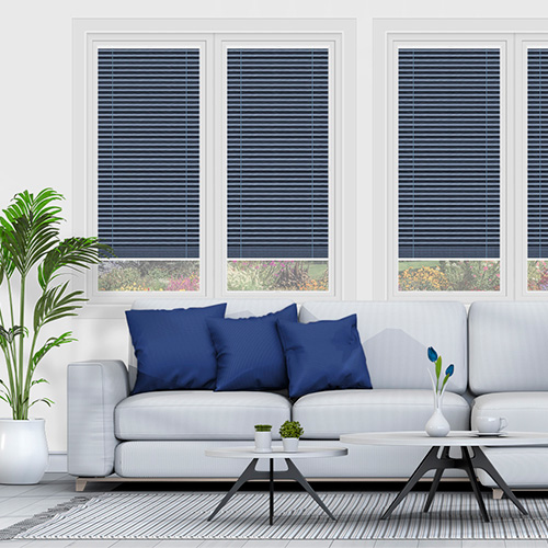 Blenheim Indigo Blockout Lifestyle Perfect Fit Pleated Blinds