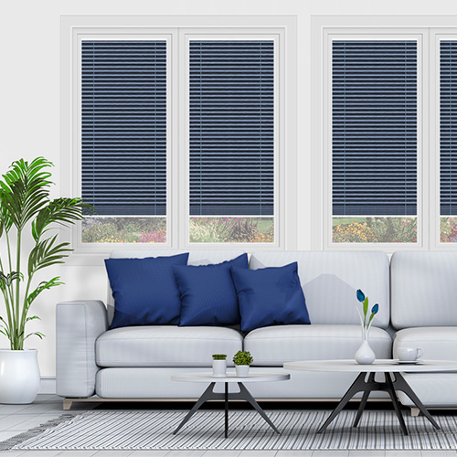 Blenheim Indigo Blockout Lifestyle Perfect Fit Pleated Blinds