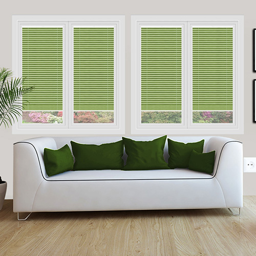 Blenheim Lime Blockout Lifestyle Perfect Fit Pleated Blinds
