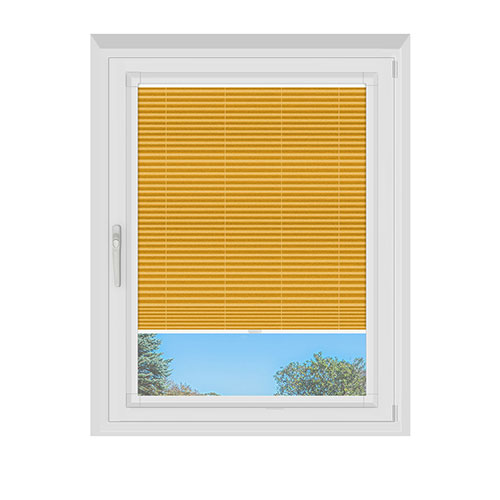Blenheim Ochre Blockout Lifestyle Perfect Fit Pleated Blinds