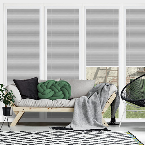 Soho Frosted Steel Blockout Lifestyle Perfect Fit Pleated Blinds