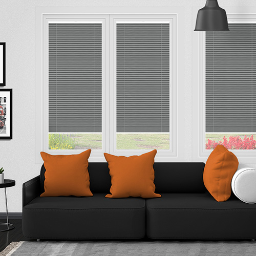 Tribeca Grey Dawn Blockout Lifestyle Perfect Fit Pleated Blinds