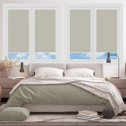 Tribeca Oatmeal Blockout Lifestyle Perfect Fit Pleated Blinds