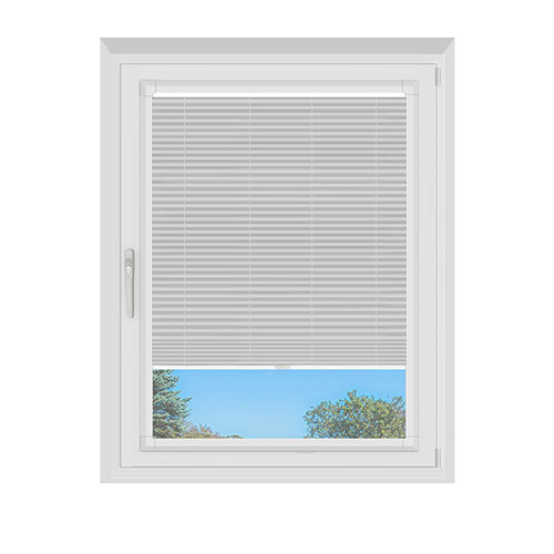 Astoria Cool Grey Dimout Lifestyle Perfect Fit Pleated Blinds