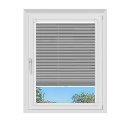 Astoria Slate Dimout Lifestyle Perfect Fit Pleated Blinds