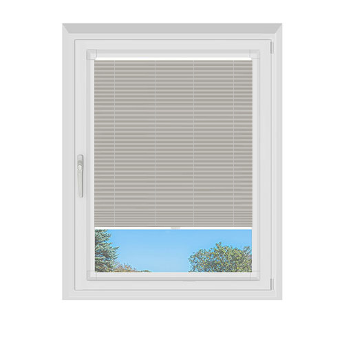 Astoria Stone Dimout Lifestyle Perfect Fit Pleated Blinds