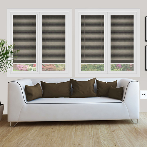 Kana Chocolate Dimout Lifestyle Perfect Fit Pleated Blinds