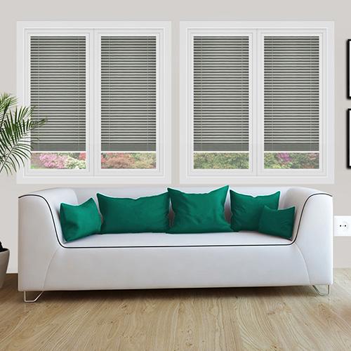 Scandi Charcoal Dimout Lifestyle Perfect Fit Pleated Blinds