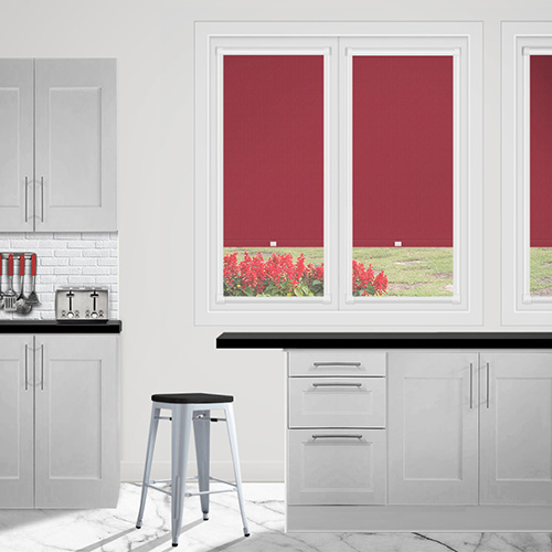 Bella Chilli Blockout No Drill Lifestyle Perfect Fit Roller Blinds
