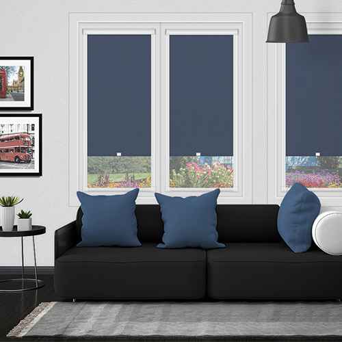 Bella Midnight Blockout No Drill Lifestyle Perfect Fit Roller Blinds