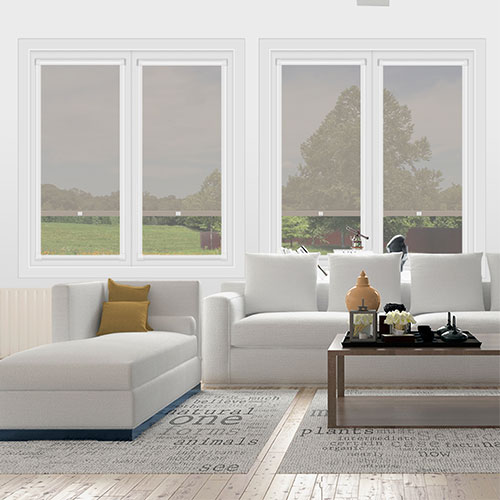Voile Natural Stone No Drill Lifestyle Perfect Fit Roller Blinds