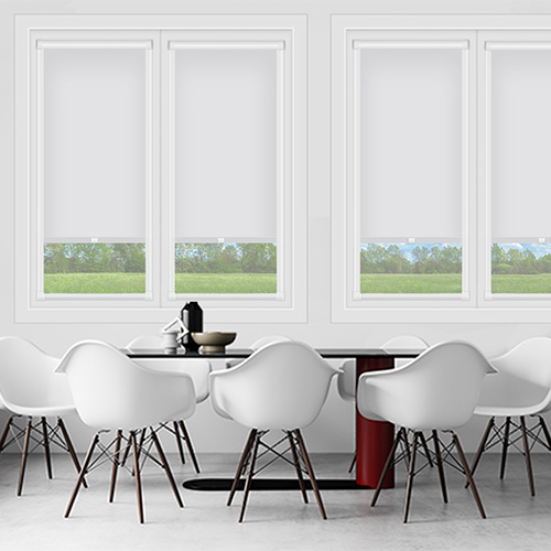 Polaris Clear White PF Dimout Lifestyle Perfect Fit Roller Blinds