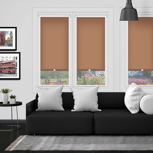 Polaris Ochre PF Dimout Lifestyle Perfect Fit Roller Blinds