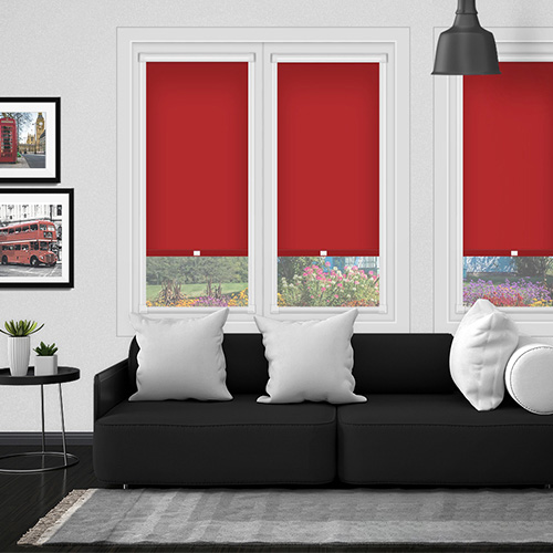 Polaris Red PF Dimout Lifestyle Perfect Fit Roller Blinds