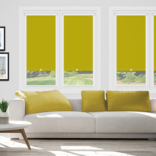Polaris Chartruese PF Blockout Lifestyle Perfect Fit Roller Blinds