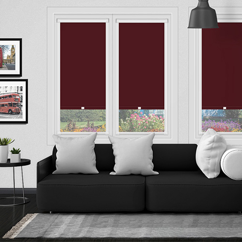 Polaris Wine PF Blockout Lifestyle Perfect Fit Roller Blinds