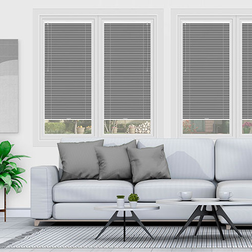 25mm Cool Grey Alumitex Lifestyle Perfect Fit Venetian Blinds