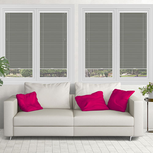Metallic Silver Lifestyle Perfect Fit Venetian Blinds