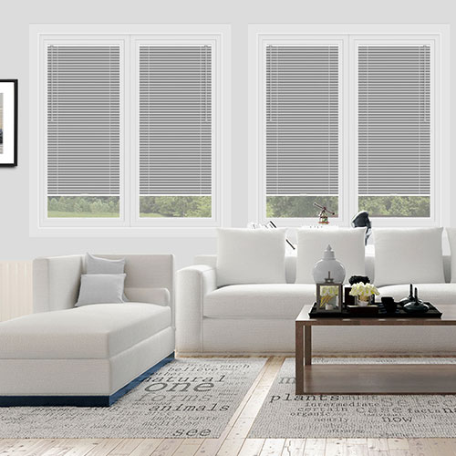 25mm Alu Silver Lifestyle Perfect Fit Venetian Blinds