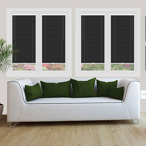 25mm Black Lifestyle Perfect Fit Venetian Blinds