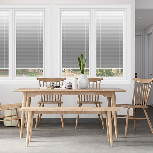 25mm Shine White Lifestyle Perfect Fit Venetian Blinds