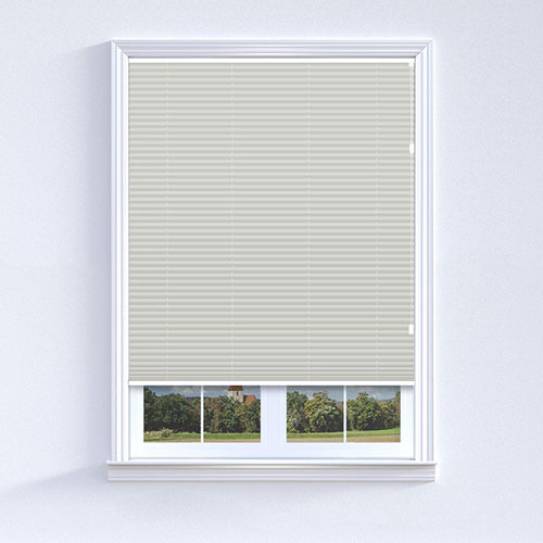 Blenheim White Mist Blockout Lifestyle Pleated blinds