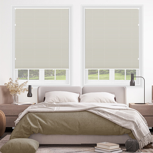 Lexington Taupe Blockout Lifestyle Pleated blinds