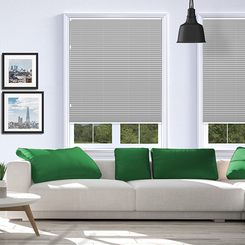 Soho Frosted Steel Blockout Lifestyle Pleated blinds