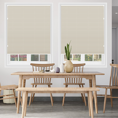 Bowery Cashmere Freehanging Lifestyle Pleated blinds