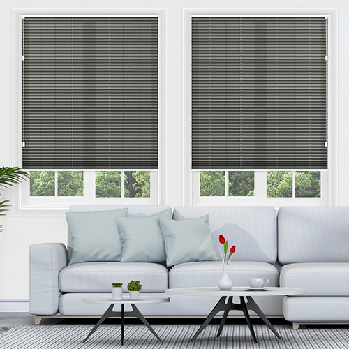Scandi Charcoal Freehanging Lifestyle Pleated blinds