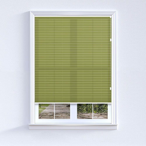 Scandi Olive Freehanging Lifestyle Pleated blinds