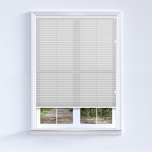 Scandi White Linen Freehanging Lifestyle Pleated blinds