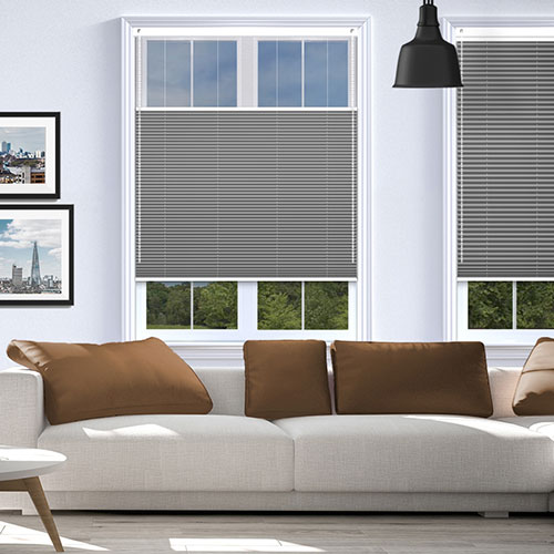 Lexington Grey Blockout V06 Lifestyle Pleated blinds