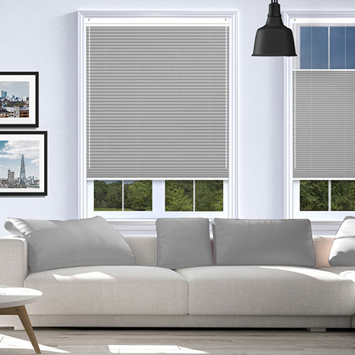 Soho Frosted Steel Blockout V06 Lifestyle Pleated blinds