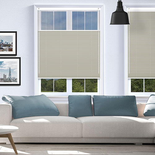 Tribeca Oatmeal Blockout V06 Lifestyle Pleated blinds