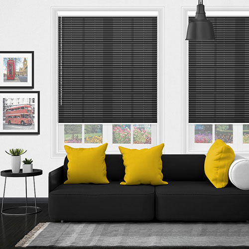 Bowery Charcoal Dimout V05 Lifestyle Pleated blinds
