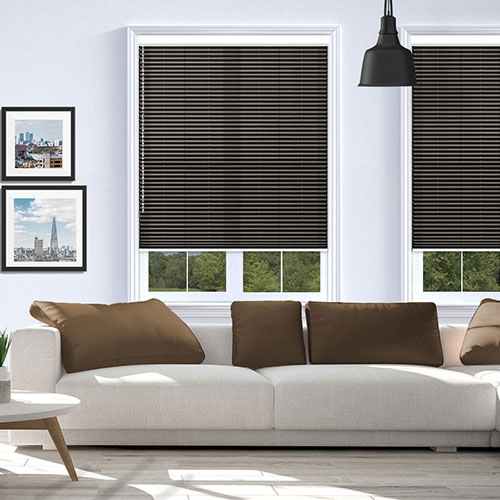 Kana Chocolate Dimout V05 Lifestyle Pleated blinds