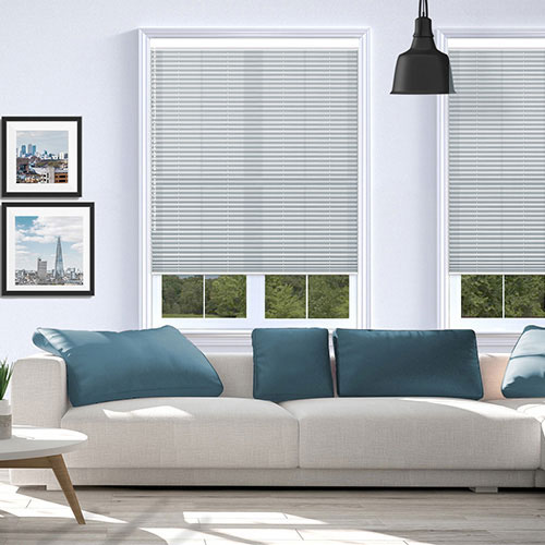 Nouveau Frosted Grey Dimout V05 Lifestyle Pleated blinds