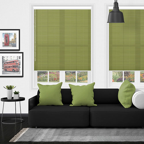 Scandi Olive Dimout V05 Lifestyle Pleated blinds